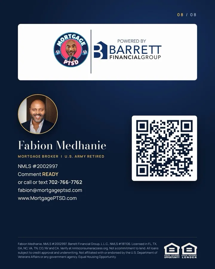 Fabion Medhanie, NMLS #2002997, MortgagePTSD powered by Barrett Financial Group: call or text 702-766-7762