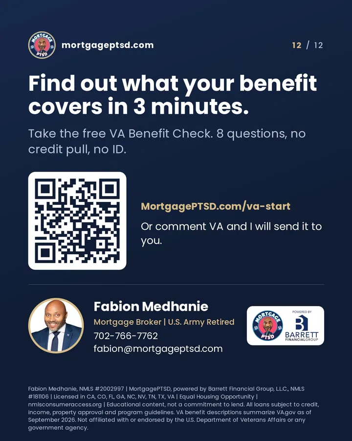Find out what your benefit covers in 3 minutes with the free VA Benefit Check at MortgagePTSD.com/va-start